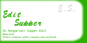 edit supper business card